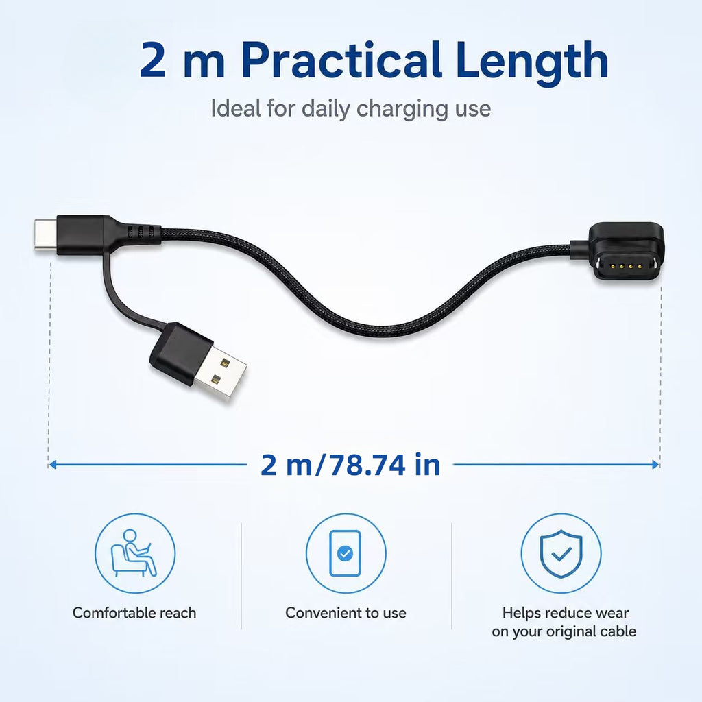 59 inch magnetic charging cable for Shimano Di2 12-speed electronic derailleur charging