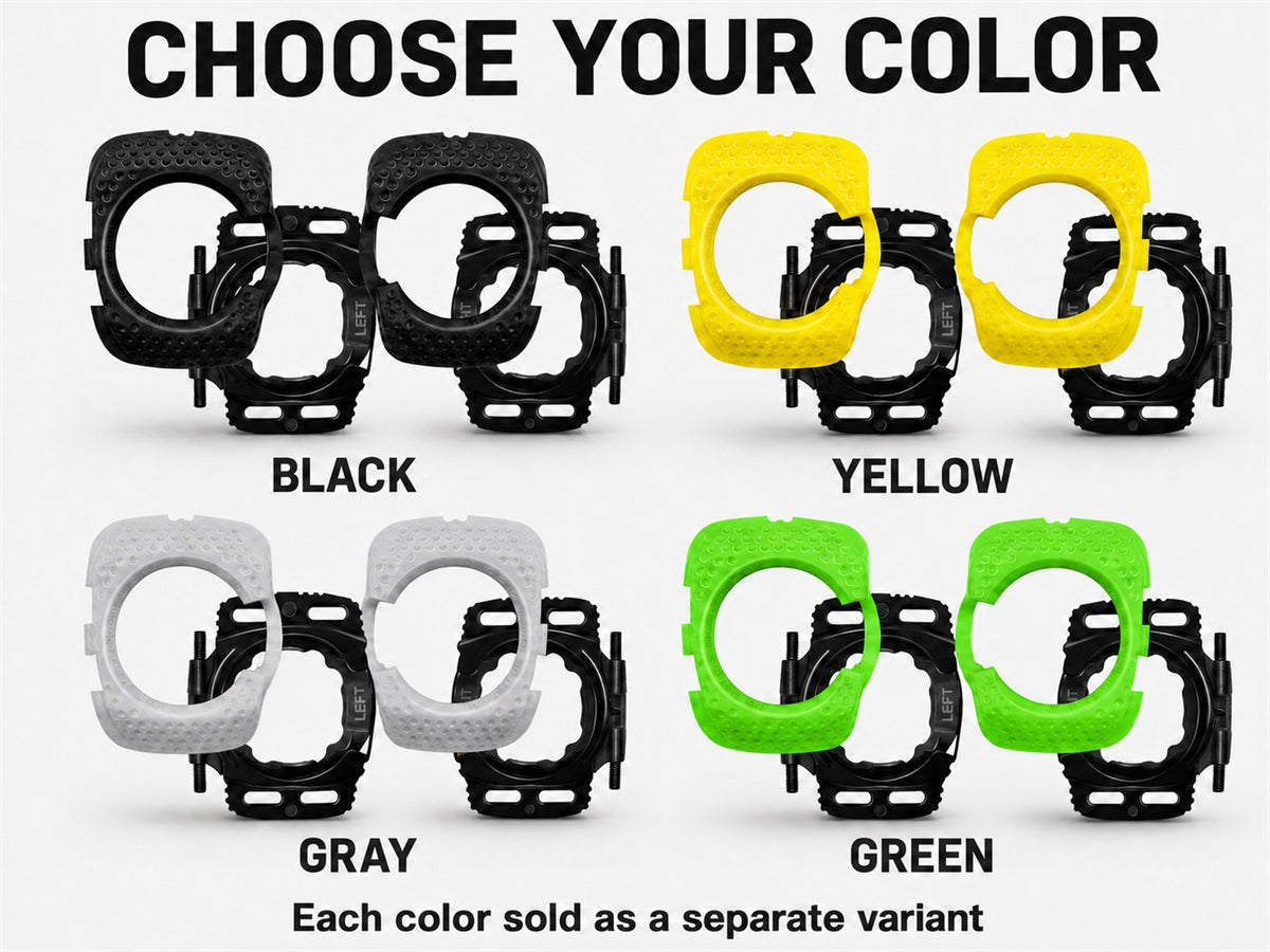 Road Bike Cleat Set Compatible with Wahoo SPEEDPLAY ZERO, 4 Colors