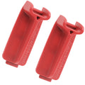 two red rear derailleur battery protector covers for select SRAM AXS eTap components