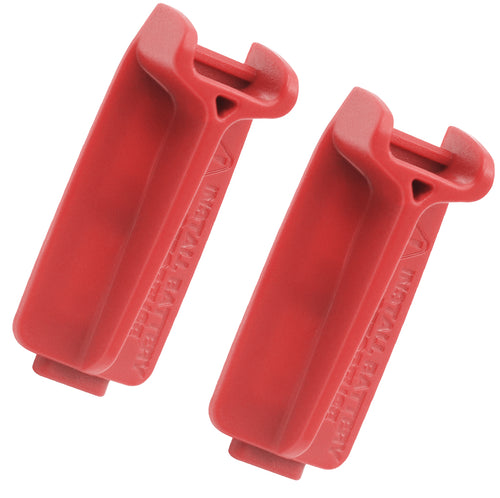 two red rear derailleur battery protector covers for select SRAM AXS eTap components