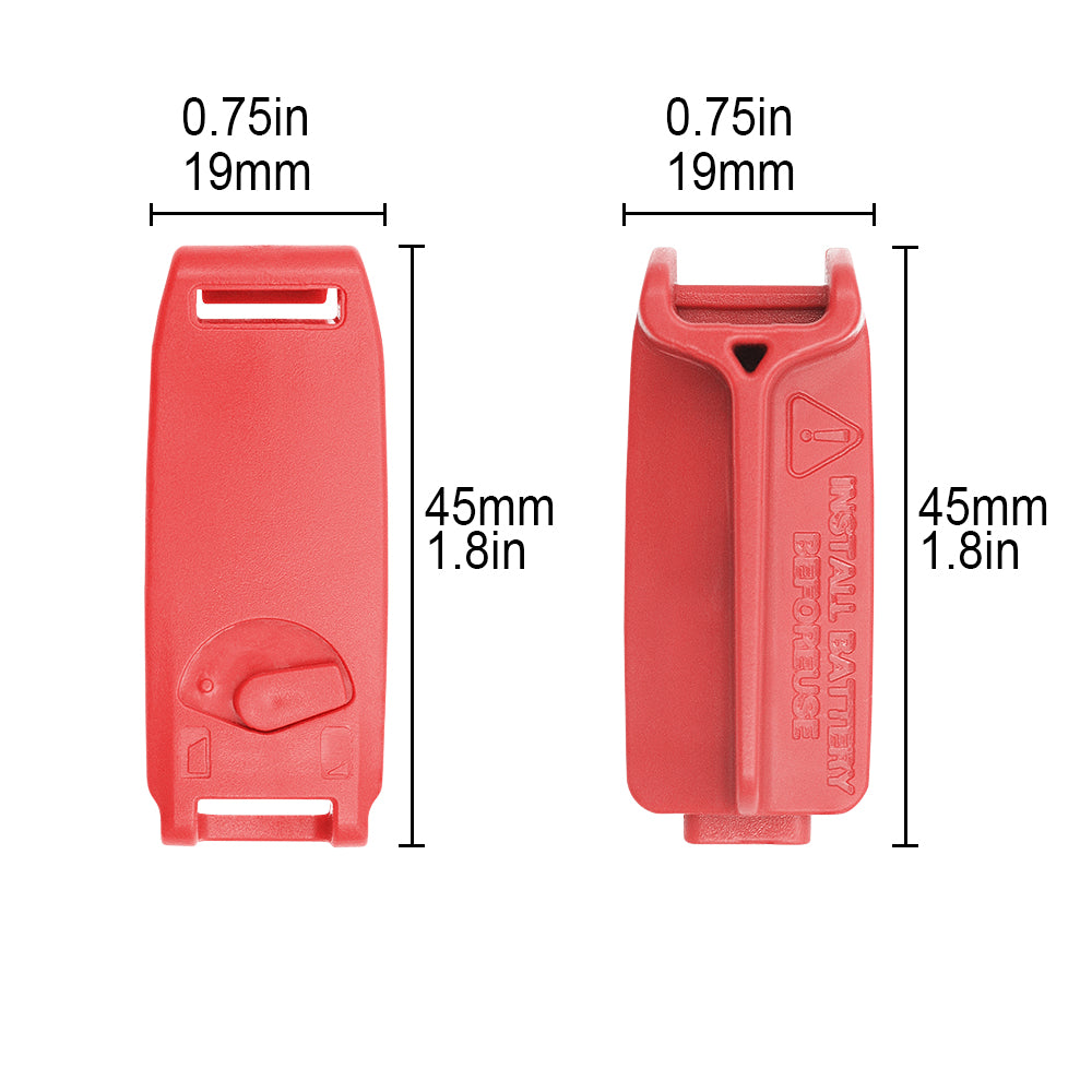 two red rear derailleur battery protector covers for select SRAM AXS eTap components