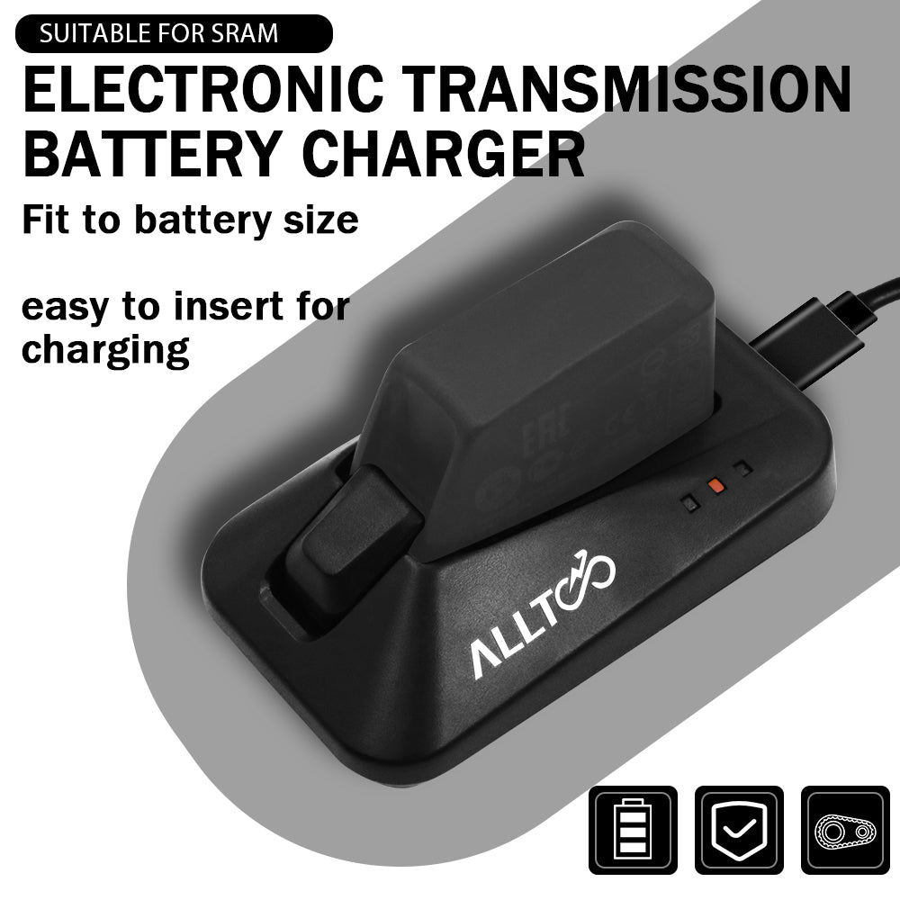 Battery charger compatible with SRAM AXS eTap RED Force Rival and GX Eagle batteries