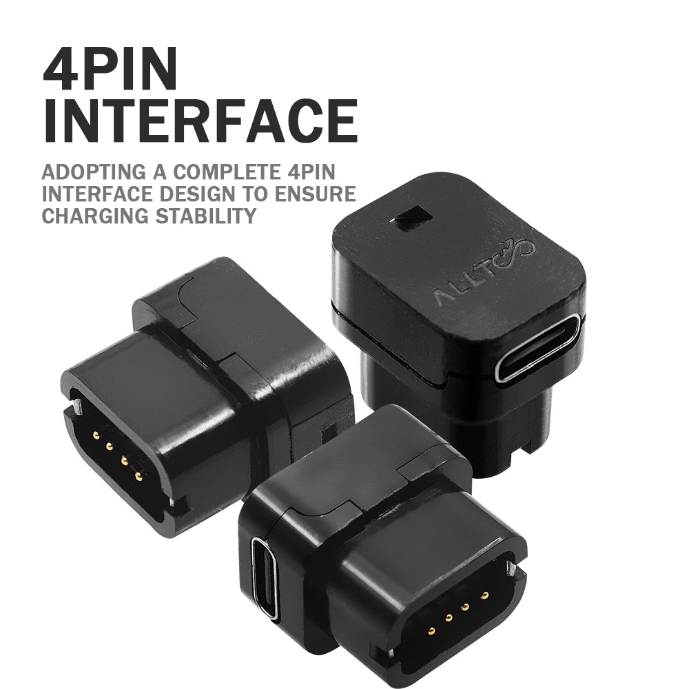 4-pin interface USB-C charging adapter compatible with Shimano Di2 EC300 charging port