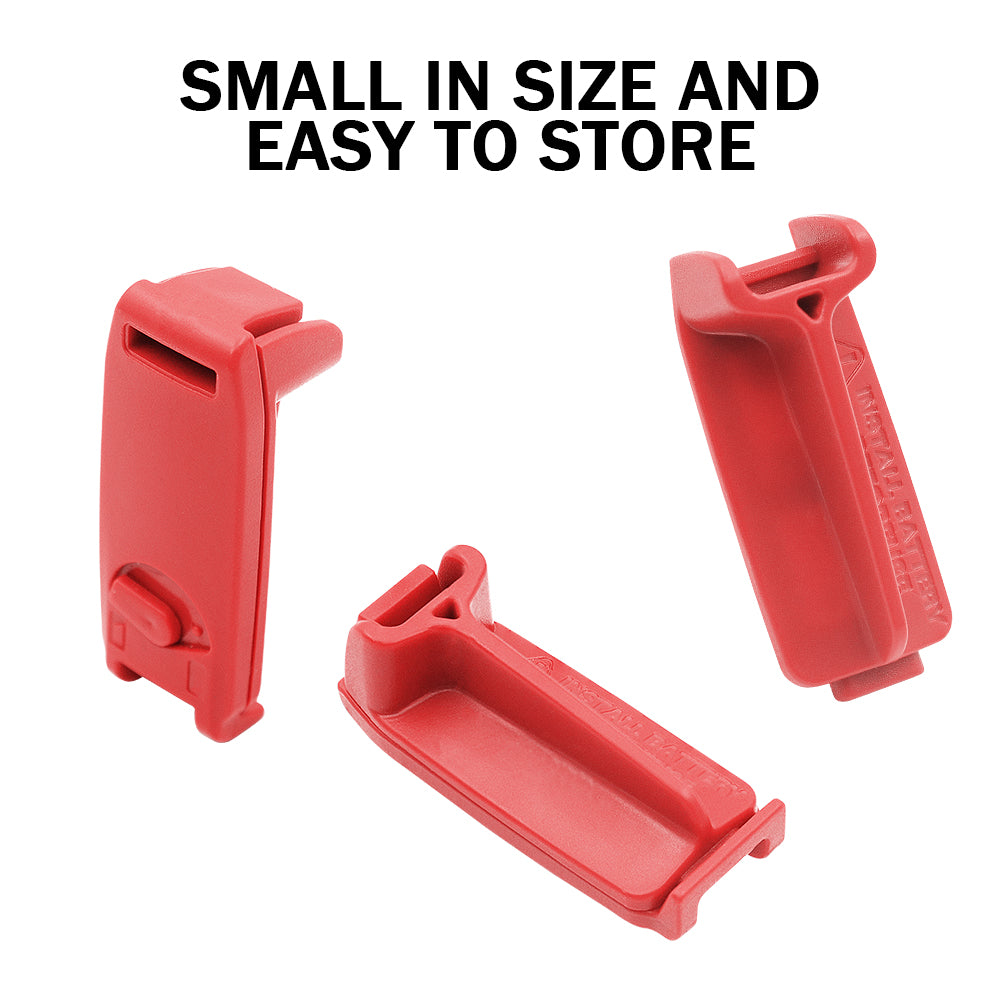two red rear derailleur battery protector covers for select SRAM AXS eTap components
