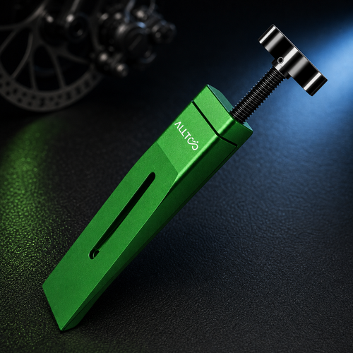 Brake piston press tool compatible with Shimano and SRAM hydraulic disc brake calipers