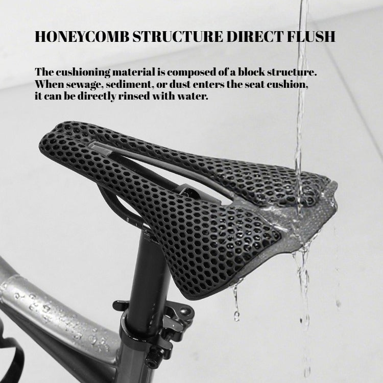  3D printed bike saddle installed on a road or gravel bicycle
